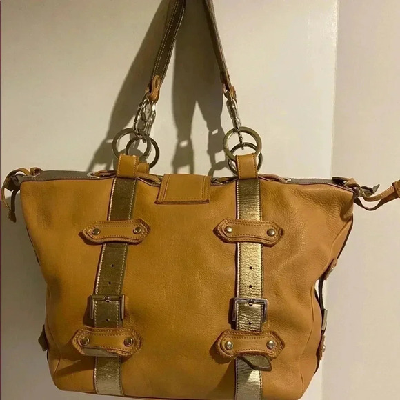 Gustto leather satchel large brown - Picture 2 of 11